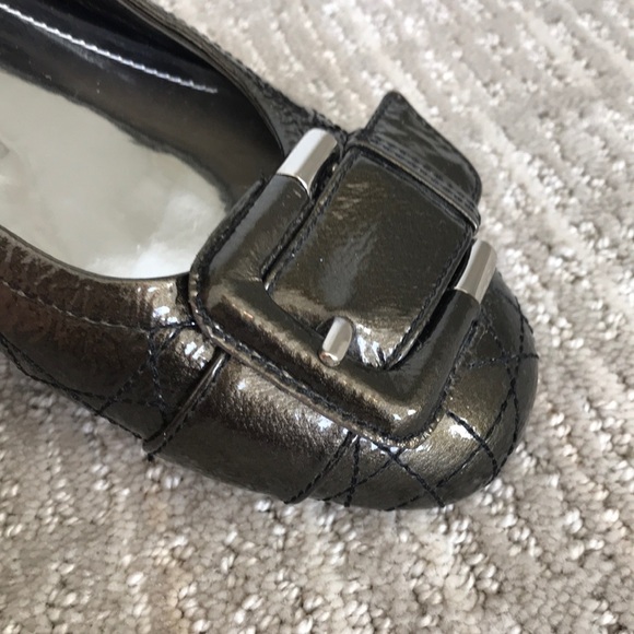 NWOB FRANCO SARTO L-Chord Ballet Flats, Olive Flats, Buckle Flats, Fall Shoes - Picture 7 of 10